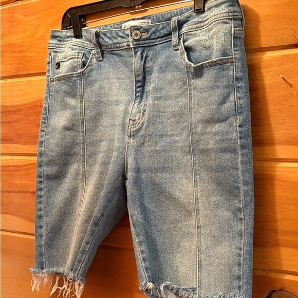 KanCan Light Blue Denim Shorts - Picture 2 of 11